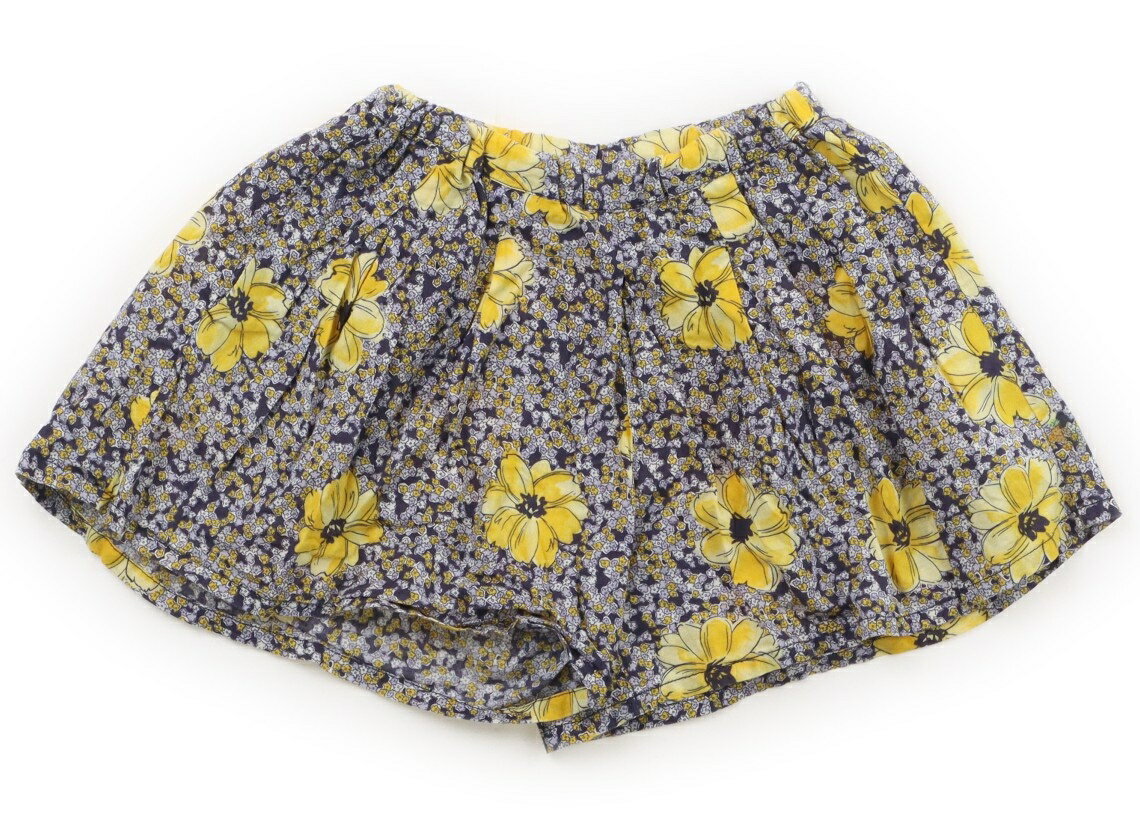 Culottes - べべ BeBe キュロット 120 女の子 ネイビー・オフ・イエロー花柄 子供服 ベビー服 キッズ アウトレット ユーズド 【中古】キッズ・ベビー・マタニティ