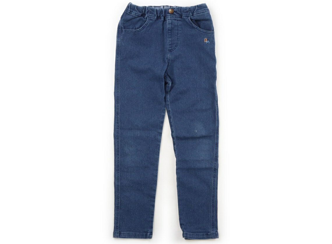 ビームス BEAMS ジーンズ 130 男の子 青　ブランドロゴ 子供服 ベビー服 キッズ アウトレット ユーズド 【中古】キッズ・ベビー・マタニティ
