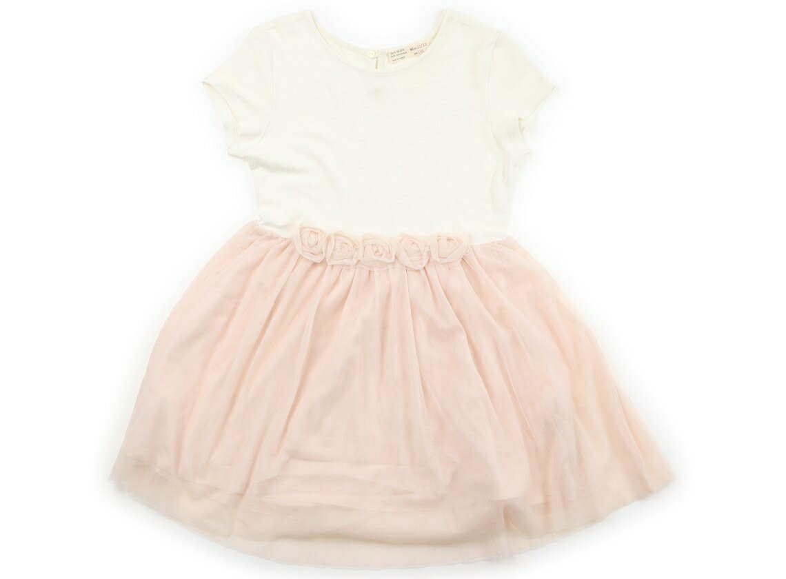 ザラ ZARA ワンピース 150 女の子 白　薄いピンク 子供服 ベビー服 キッズ アウトレット ユーズド 【中古】キッズ・ベビー・マタニティ
