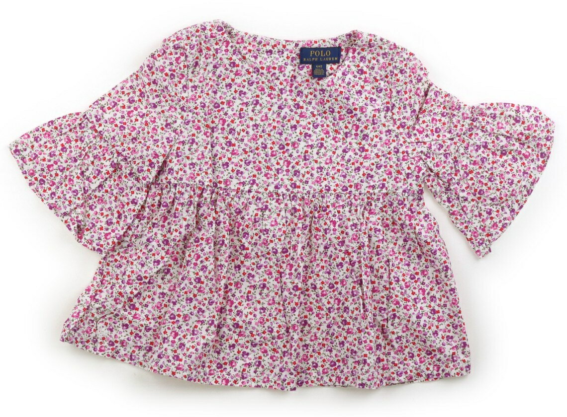 ポロラルフローレン POLO RALPH LAUREN シャツ・ブラウス 110 女の子 白・花柄 子供服 ベビー服 キッズ アウトレット ユーズド 【中古】キッズ・ベビー・マタニティ