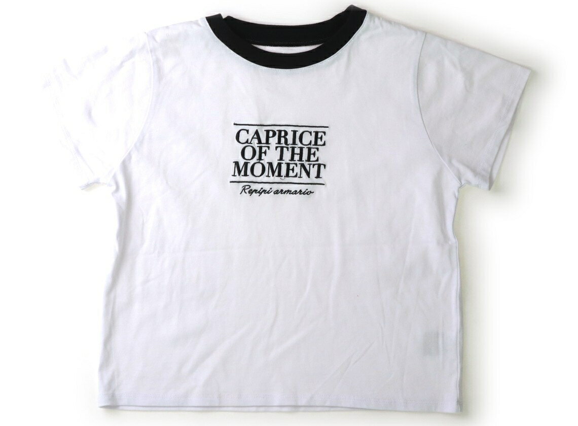 T-Shirts （Short Sleeve） - レピピアルマリオ repipi armario Tシャツ・カットソー 140 女の子 ホワイト・ブラック 子供服 ベビー服 キッズ アウトレット ユーズド 【中古】キッズ・ベビー・マタニティ