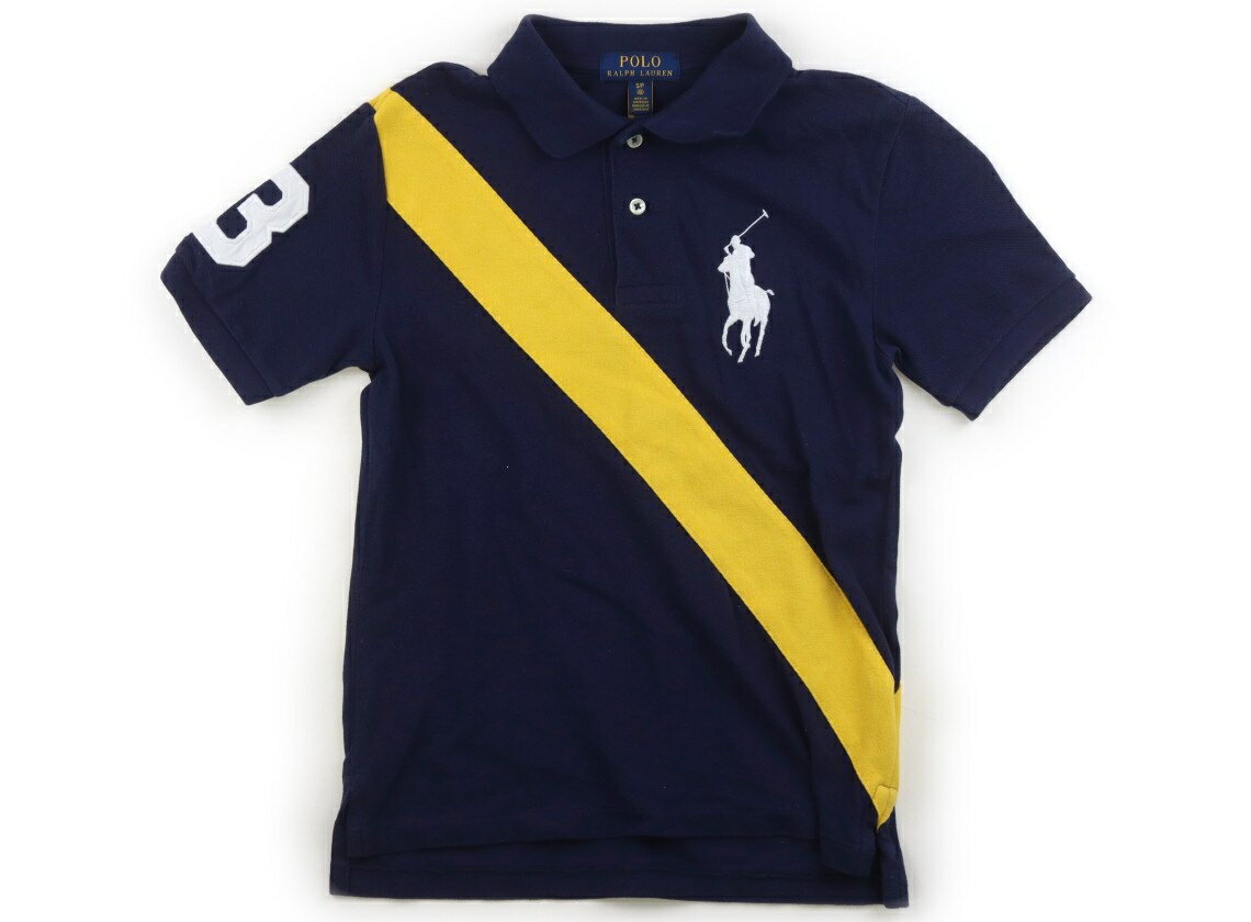 ポロラルフローレン POLO RALPH LAUREN ポロシャツ 140 男の子 ネイビー、山吹色 子供服 ベビー服 キッズ アウトレット ユーズド 【中古】キッズ・ベビー・マタニティ