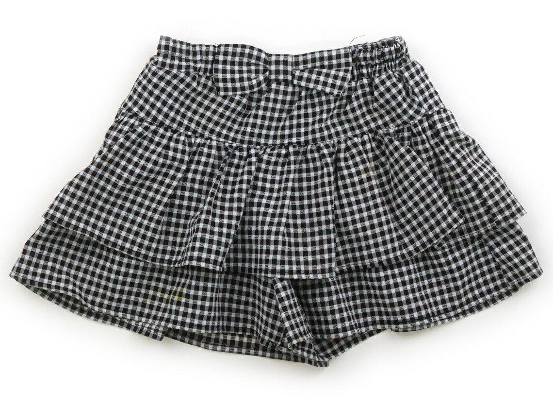 Culottes - エニィファム anyFAM キュロット 120 女の子 ブラック・ギンガムチェック 子供服 ベビー服 キッズ アウトレット ユーズド 【中古】キッズ・ベビー・マタニティ
