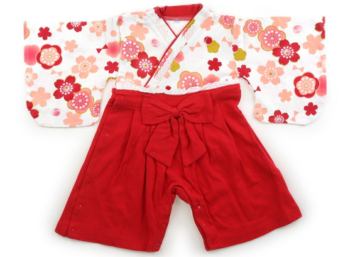 Rakuten - キャサリン・コテージ Catherine Cottage コスチューム 60 女の子 白、赤、ピンク花柄 子供服 ベビー服 キッズ アウトレット ユーズド 【中古】キッズ・ベビー・マタニティ