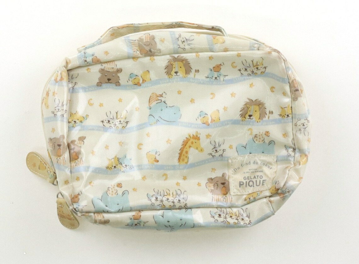Other - ジェラピケ gelato pique ベビー・キッズ小物 ベビー用品 アイボリー、ブルー、動物柄 子供服 ベビー服 キッズ アウトレット ユーズド 【中古】キッズ・ベビー・マタニティ