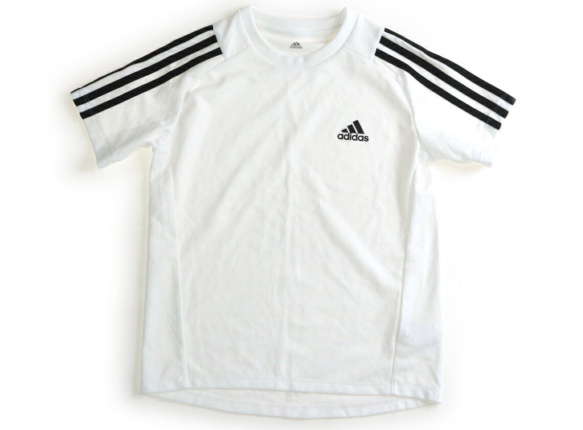 アディダス Adidas スポーツウェア・ダンスウェア 140 男の子 白、黒 子供服 ベビー服 キッズ アウトレット ユーズド 【中古】キッズ・ベビー・マタニティ