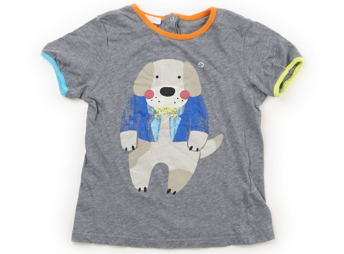 gucci///////////////\\\\\\\\\\\\\\\\\\\\\\\\\\\\\\\' - グッチ GUCCI Tシャツ・カットソー 90 女の子 グレー、いぬ 子供服 ベビー服 キッズ アウトレット ユーズド 【中古】キッズ・ベビー・マタニティ