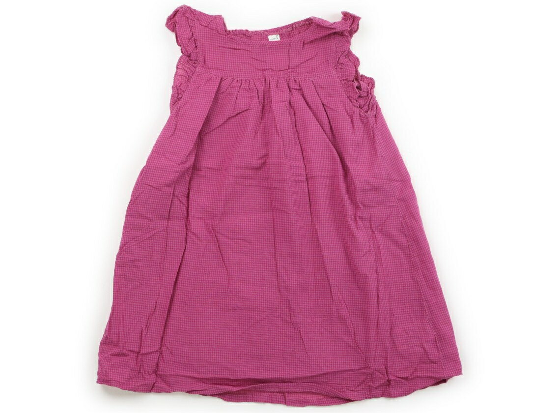 アプレレクール apres les cours ワンピース 110 女の子 赤紫チェック 子供服 ベビー服 キッズ アウトレット ユーズド 【中古】キッズ・ベビー・マタニティ