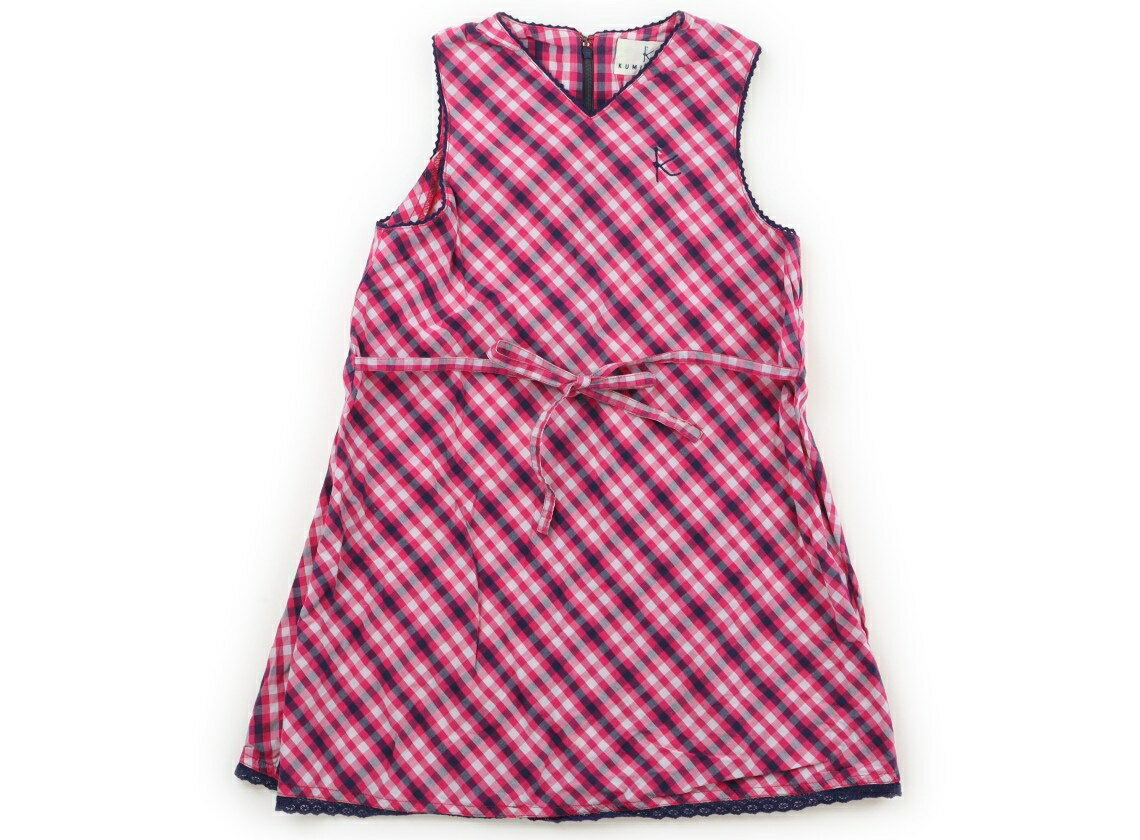 Jumpers - 組曲 Kumikyoku ジャンパースカート 120 女の子 ピンク紺チェック 子供服 ベビー服 キッズ アウトレット ユーズド 【中古】キッズ・ベビー・マタニティ