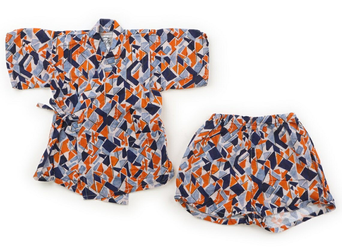 Jinbei （Summer Wear） - オーシャンアンドグラウンド Ocean & Ground 浴衣・甚平・季節のイベント 90 男の子 オレンジネイビーブルー 子供服 ベビー服 キッズ アウトレット ユーズド 【中古】キッズ・ベビー・マタニティ