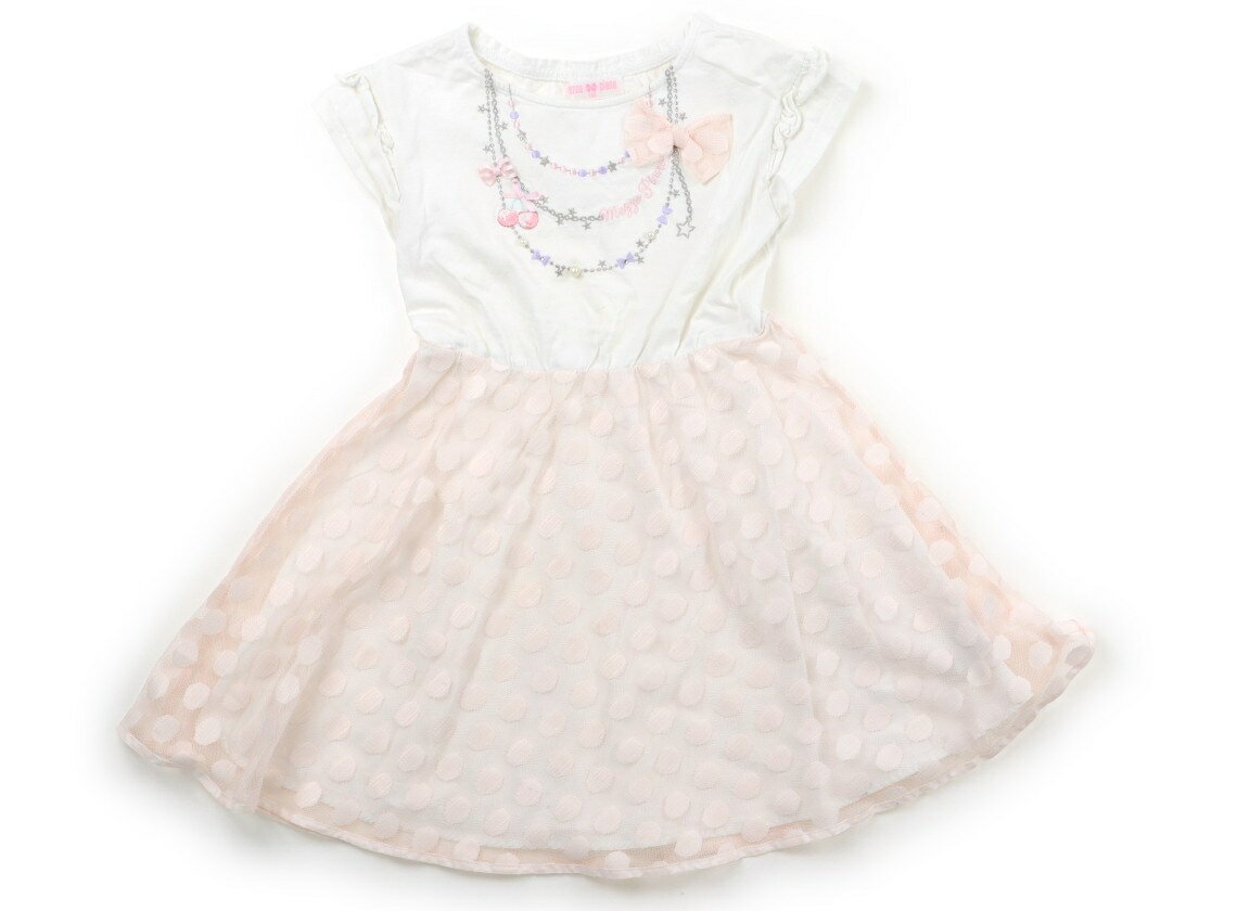 樂天商城 - メゾピアノ mezzo piano ワンピース 120 女の子 白、薄ピンク 子供服 ベビー服 キッズ アウトレット ユーズド 【中古】キッズ・ベビー・マタニティ