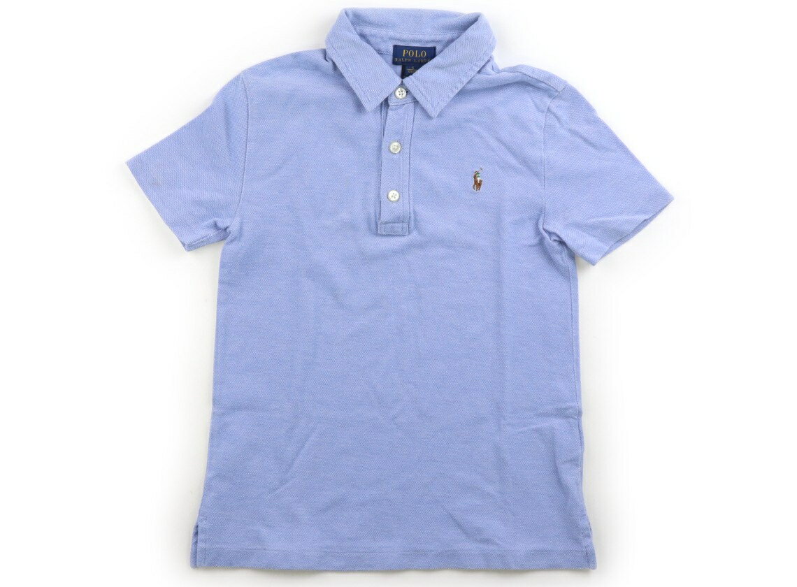 ポロラルフローレン POLO RALPH LAUREN ポロシャツ 120 男の子 ブルー　ブランドロゴ 子供服 ベビー服 キッズ アウトレット ユーズド 【中古】キッズ・ベビー・マタニティ