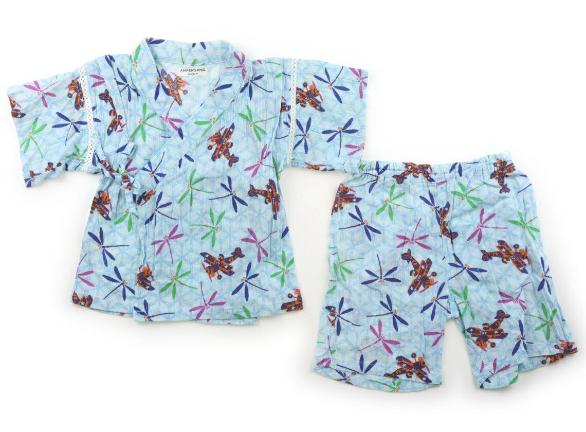 Jinbei （Summer Wear） - アンパサンド ampersand 浴衣・甚平・季節のイベント 100 男の子 水色・柄s 子供服 ベビー服 キッズ アウトレット ユーズド 【中古】キッズ・ベビー・マタニティ