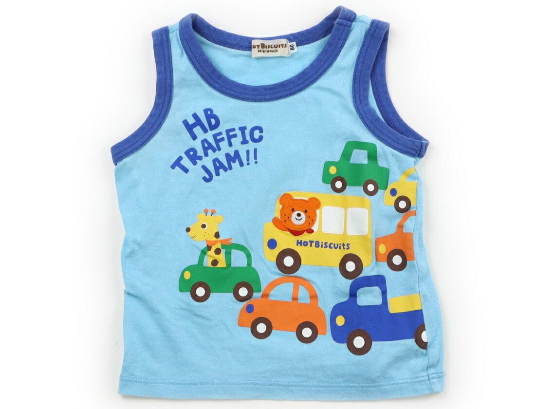 Hot Biscuits Tank Top/Camisole, Size 80, Boys, Car Blue, Children's Clothing, Baby Clothes, Kids, Outlet, Used [Pre-owned] Kids, Baby, Maternity