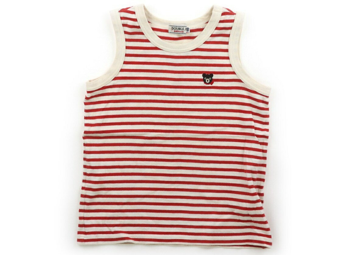 Double B Tank Top/Camisole, Size 100, Boys, Red/Ivory/Striped, Children's Clothing, Baby Clothes, Kids, Outlet, Used [Pre-owned] Kids, Baby, Maternity