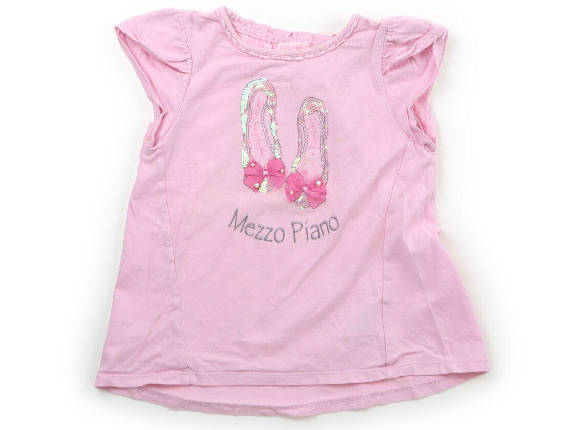 メゾピアノ mezzo piano Tシャツ・カットソー 120 女の子 ピンク 子供服 ベビー服 キッズ アウトレット ユーズド 【中古】キッズ・ベビー・マタニティ