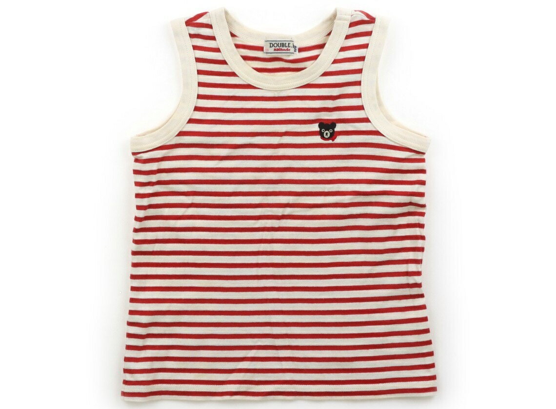Double B Tank Top/Camisole, Size 100, Boys, Red/Ivory/Striped, Children's Clothing, Baby Clothes, Kids, Outlet, Used [Pre-owned] Kids, Baby, Maternity