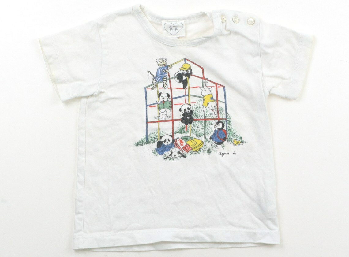 アニエスベー agnes.b Tシャツ・カットソー 80 男の子 オフホワイト 子供服 ベビー服 キッズ アウトレット ユーズド 【中古】キッズ・ベビー・マタニティ