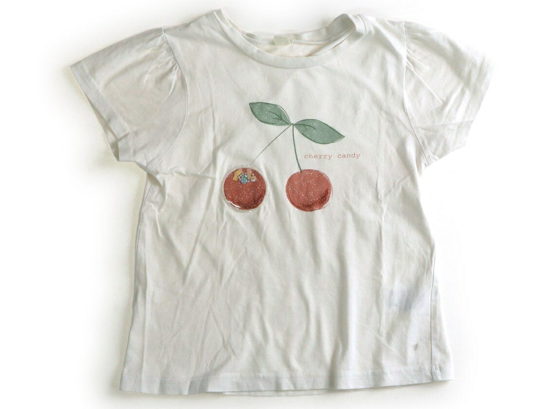 T-Shirts （Short Sleeve） - アプレレクール apres les cours Tシャツ・カットソー 120 女の子 オフホワイト・さくらんぼ 子供服 ベビー服 キッズ アウトレット ユーズド 【中古】キッズ・ベビー・マタニティ