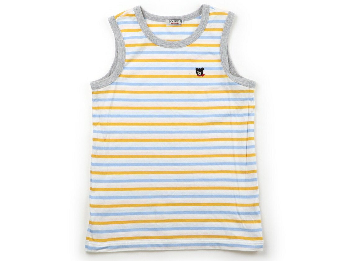 Double B Tank Top/Camisole, Size 140, Boys, Gray, Orange, Blue, Stripe, Children's Clothing, Baby Clothes, Kids, Outlet, Used [Pre-owned] Kids, Baby, Maternity