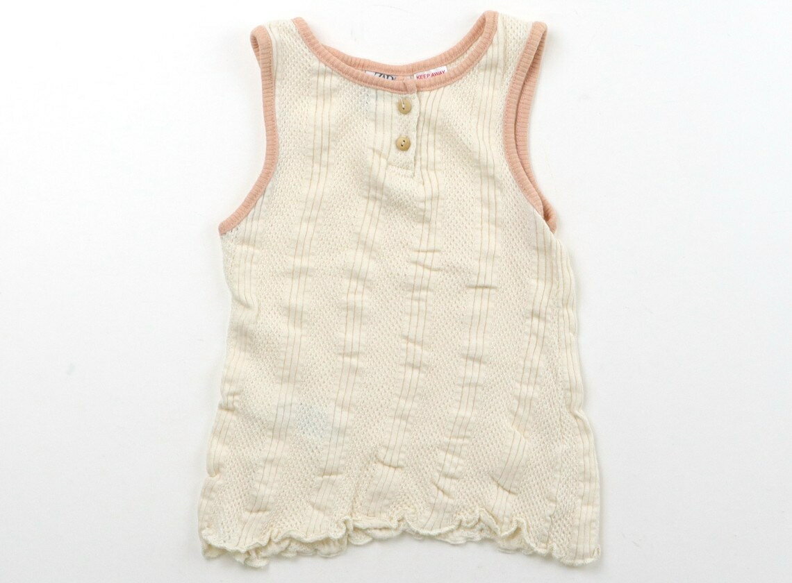 ザラ ZARA タンクトップ・キャミソール 90 女の子 アイボリー、ピンク 子供服 ベビー服 キッズ アウトレット ユーズド 【中古】キッズ・ベビー・マタニティ