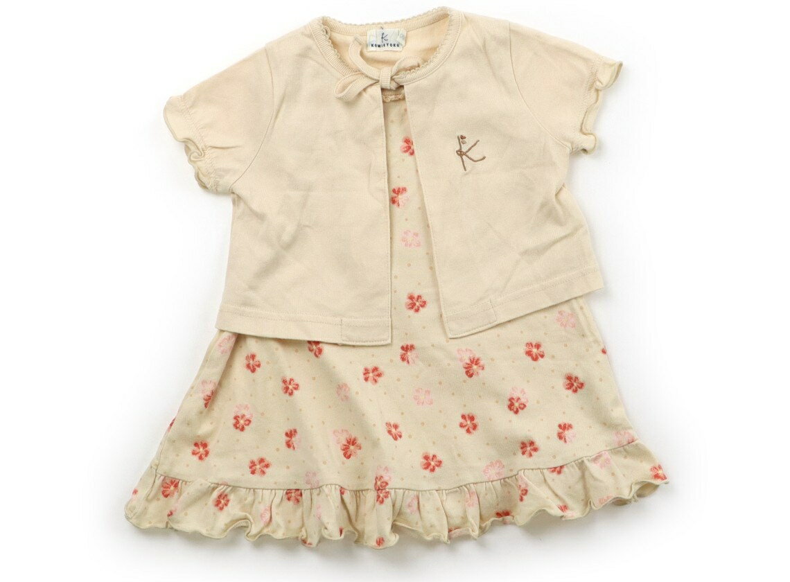 組曲 Kumikyoku Tシャツ・カットソー 70 女の子 ベージュ花柄レッド 子供服 ベビー服 キッズ アウトレット ユーズド 【中古】キッズ・ベビー・マタニティ