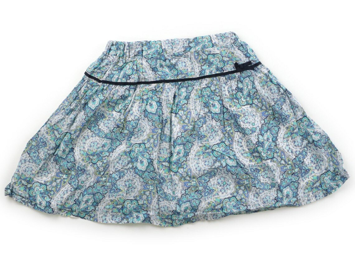 べべ BeBe スカート 140 女の子 花柄ホワイトブルーイエロー 子供服 ベビー服 キッズ アウトレット ユーズド 【中古】キッズ・ベビー・マタニティ