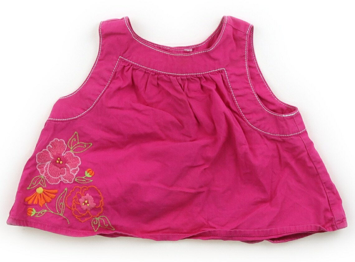 Rakuten - ジンボリー Gymboree チュニック 70 女の子 フューシャピンク、花柄刺繍 子供服 ベビー服 キッズ アウトレット ユーズド 【中古】キッズ・ベビー・マタニティ