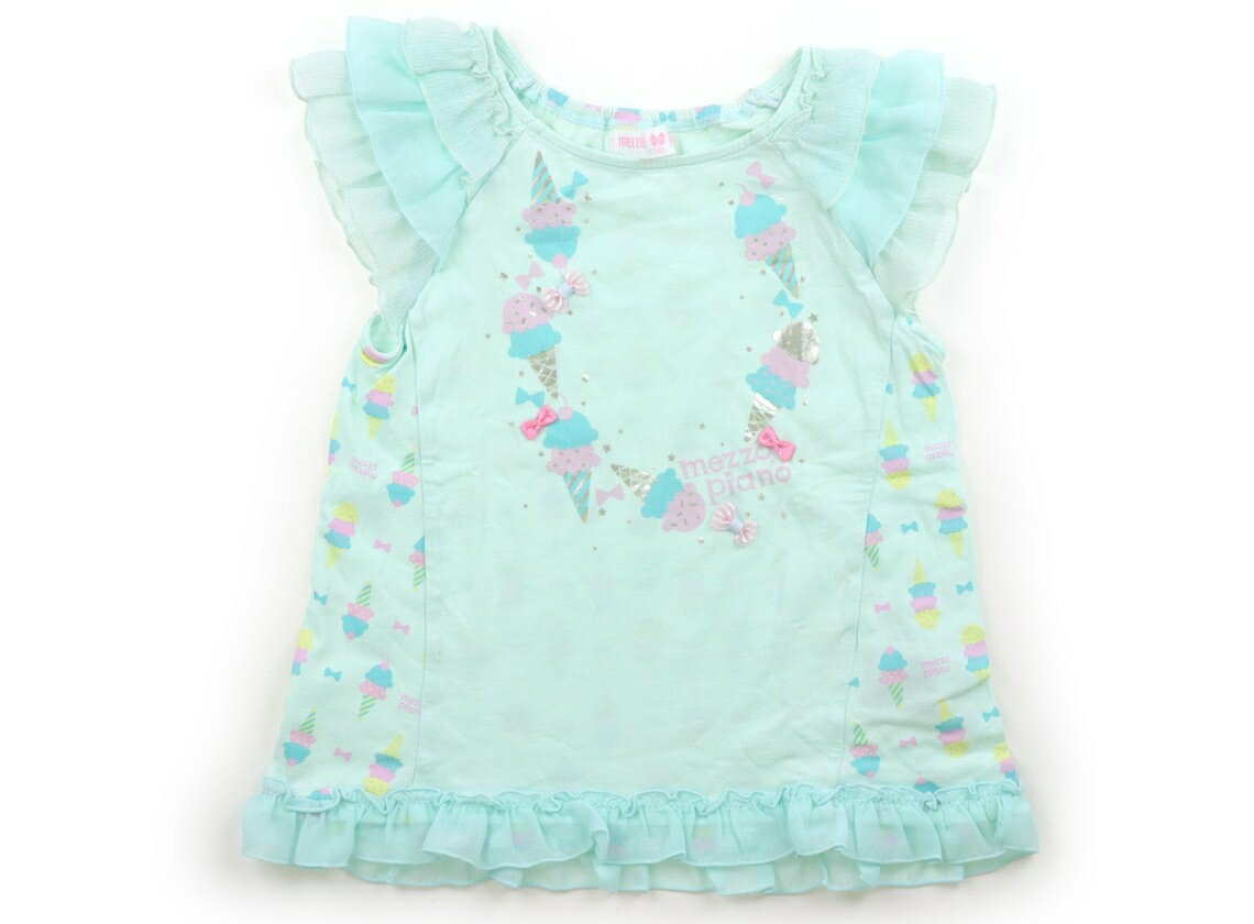 Mezzo Piano Tank Top/Camisole, Size 120, Girls, Light Green with Ice Cream Print, Children's Clothing, Baby Clothes, Kids, Outlet, Used [Pre-owned] Kids, Baby, Maternity