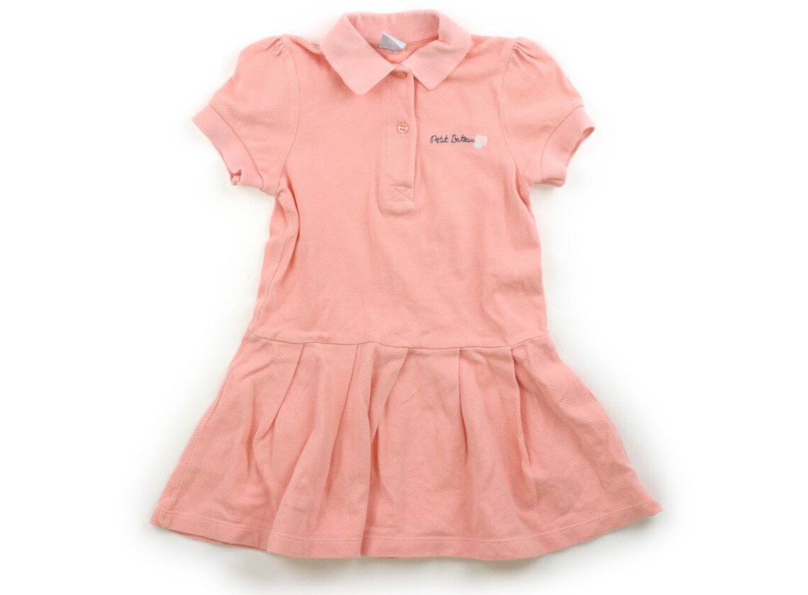 プチバトー PETIT BATEAU ワンピース 110 女の子 サーモンピンク 子供服 ベビー服 キッズ アウトレット ユーズド 【中古】キッズ・ベビー・マタニティ