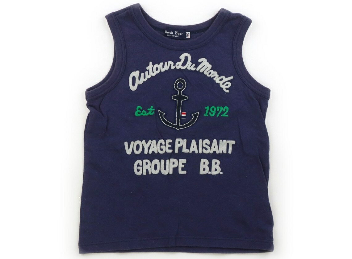 Miki House Tank Top/Camisole, Size 100, Boys, Navy with Anchor Applique, Children's Clothing, Baby Clothes, Kids, Outlet, Used [Pre-owned] Kids, Baby, Maternity