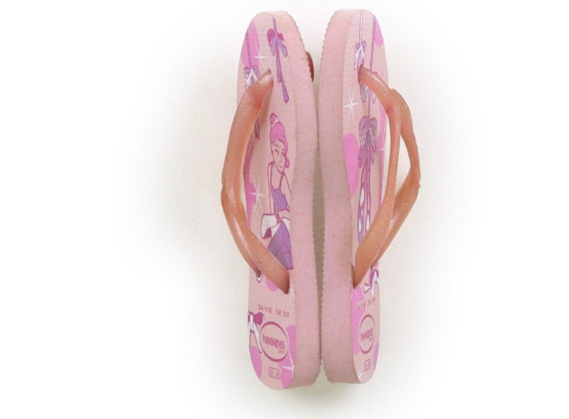 ハワイアナス havaianas サンダル 靴15cm〜 女の子 ピンクネイビー花柄 子供服 ベ...