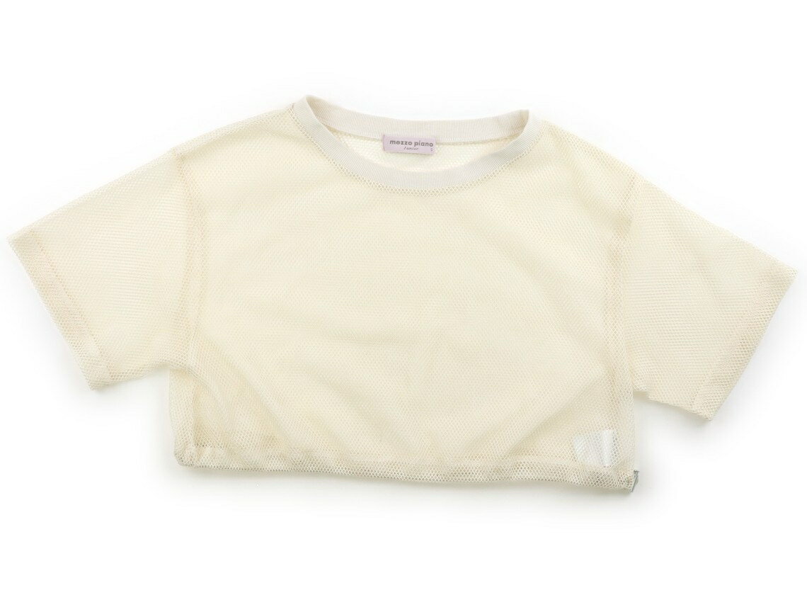 メゾピアノ mezzo piano Tシャツ・カットソー 140 女の子 オフホワイト 子供服 ベビー服 キッズ アウトレット ユーズド 【中古】キッズ・ベビー・マタニティ