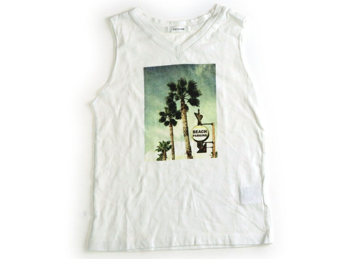 BAY FLOW Tank Top/Camisole, Size 110, Girls, White, Photo Print, Children's Clothing, Baby Clothes, Kids, Outlet, Used [Pre-owned] Kids, Baby, Maternity