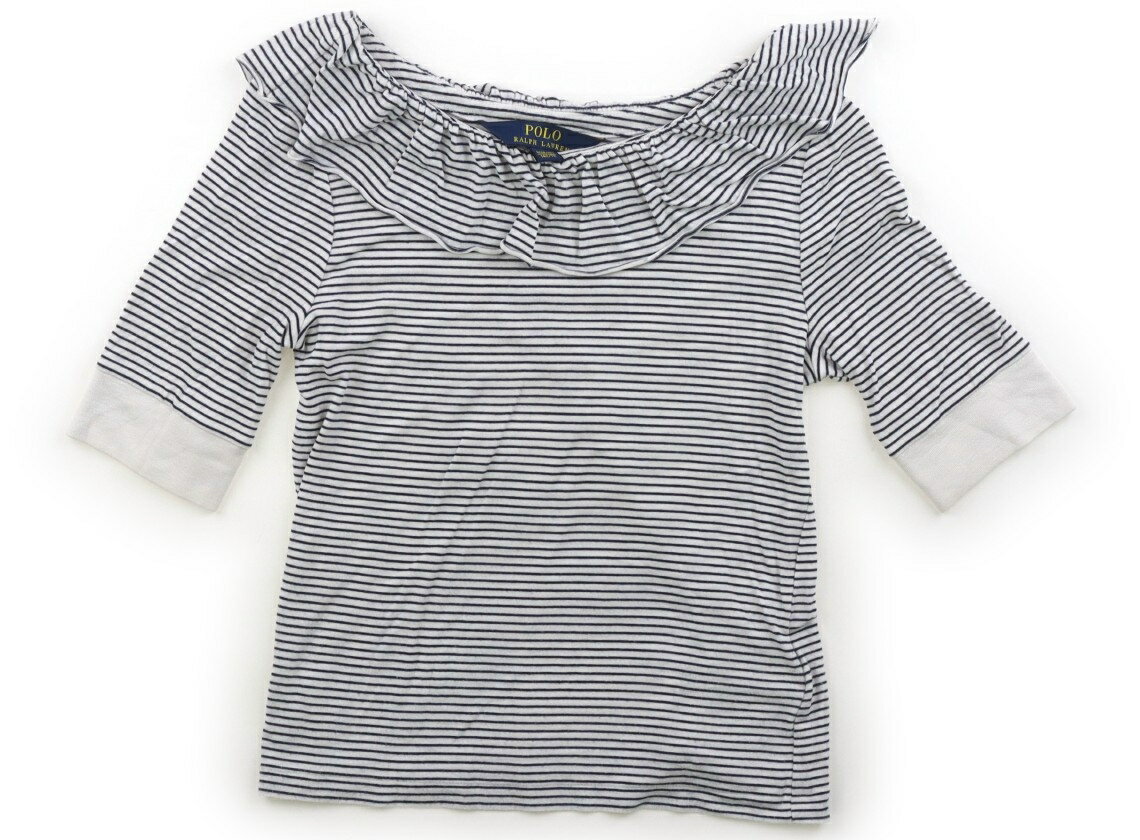 　ブランド 　POLO RALPH LAUREN(ポロラルフローレン) 　カテゴリー 　Tシャツ・カットソー 　サイズ 　140サイズ 　色 　ネイビー・ホワイト・ボーダー 　状態 　★★★ 　記名 　なし 　ジャンル 　Girl レーヨン・ポリウレタン素材。袖丈約23.5cm。全体的に毛羽立ちがあります。 ＊【状態】【サイズ】に関しての詳しい説明はこちら