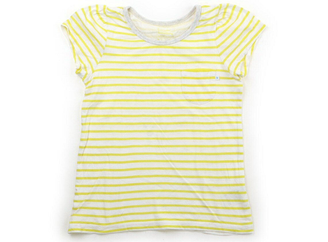 ビームス BEAMS Tシャツ・カットソー 130 女の子 ライトイエロー・ボーダー 子供服 ベビー服 キッズ アウトレット ユーズド 【中古】キッズ・ベビー・マタニティ