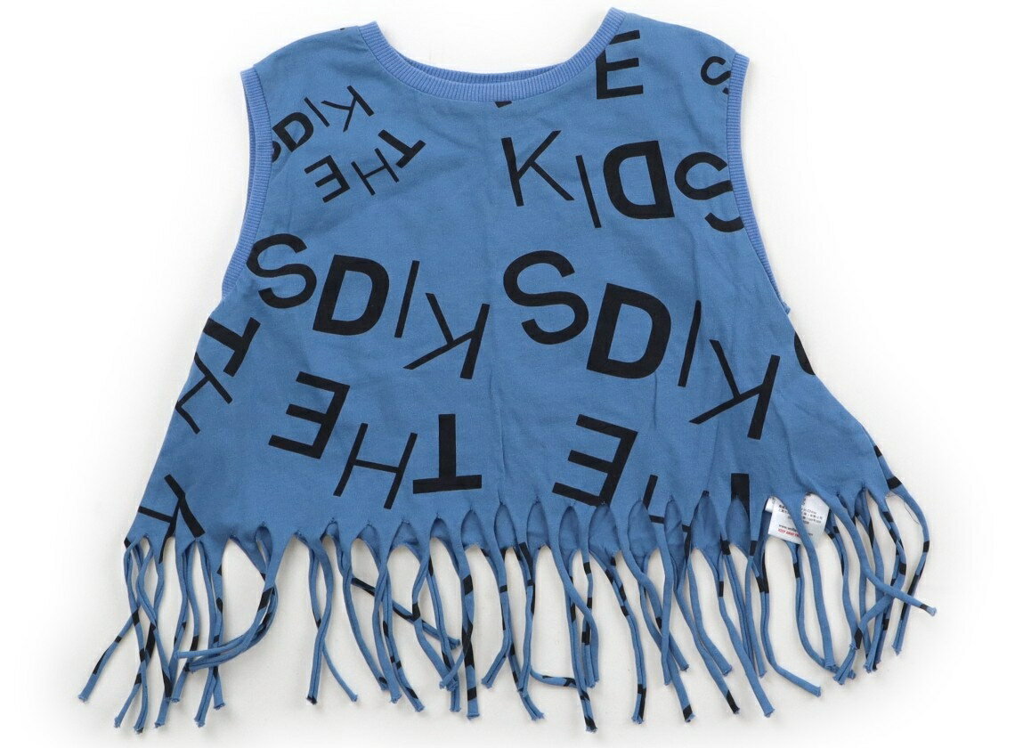 WOLF&RITA Tank Top/Camisole, Size 110, Girls, Blue/Black, Children's Clothing, Baby Clothes, Kids, Outlet, Used [Pre-owned] Kids, Baby, Maternity