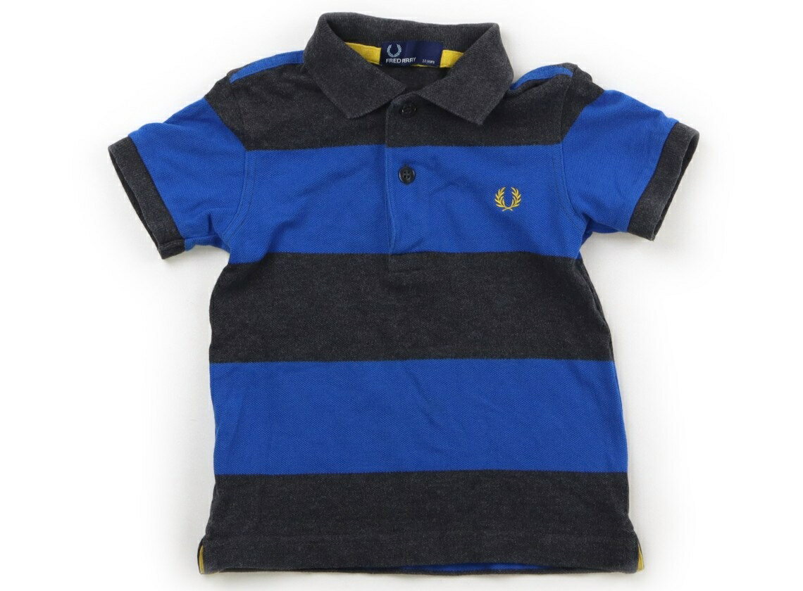 フレッド ペリー FRED PERRY ポロシャツ 90 男の子 ボーダー 青 子供服 ベビー服 キッズ アウトレット ユーズド 【中古】キッズ ベビー マタニティ