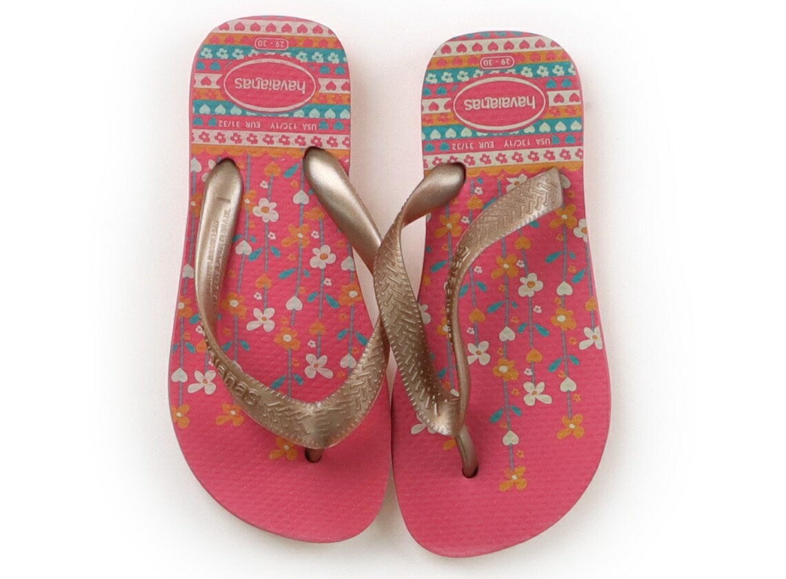 ハワイアナス havaianas サンダル 靴19cm〜 女の子 ピンク・花柄 子供服 ベビー服 ...