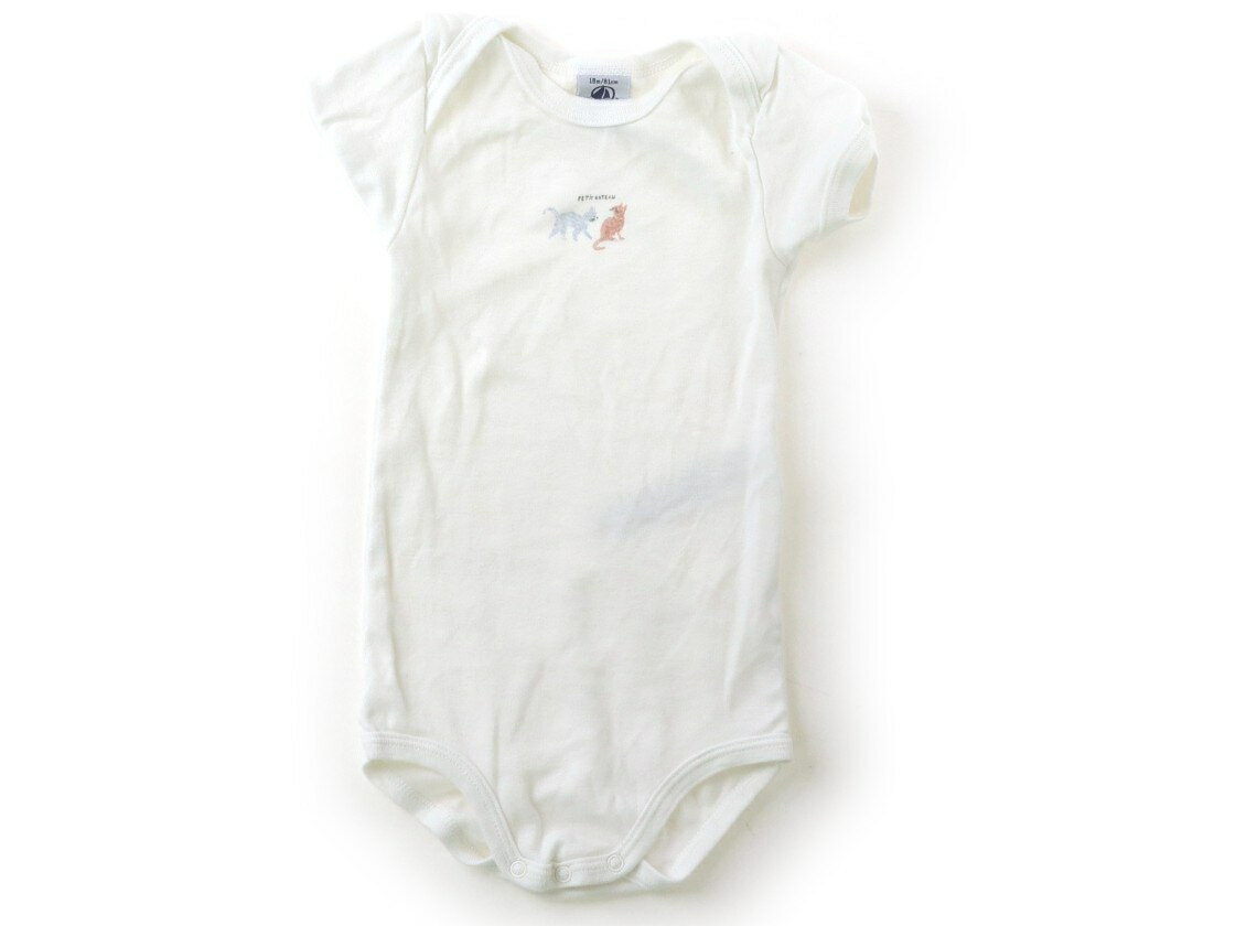 プチバトー PETIT BATEAU ロンパース 80 女の子 オフ・ネコ 子供服 ベビー服 キッズ アウトレット ユーズド 【中古】キッズ・ベビー・マタニティ
