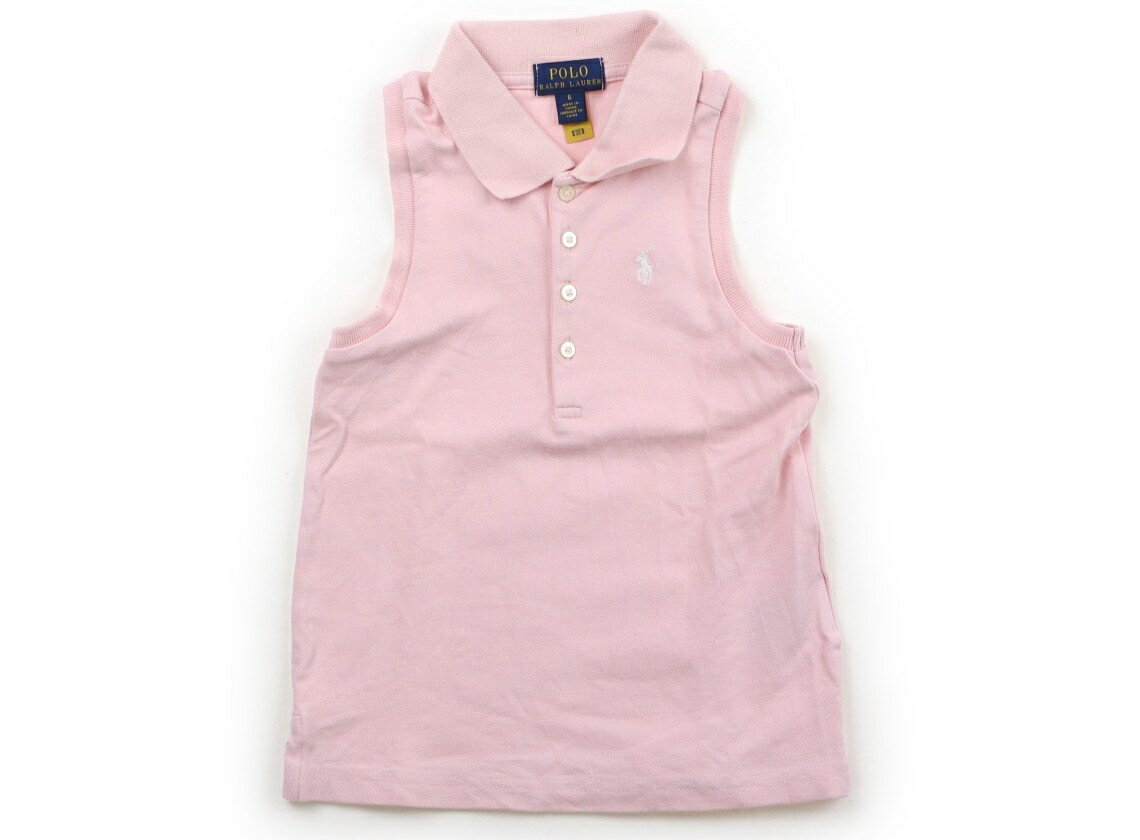 폴로 랄프 로렌 POLO RALPH LAUREN 탱크 탑 캐미솔 120 소녀 라이트 핑크 화이트 아이 옷 아기 옷 키즈 아울렛 유즈드 [중고] 키즈 아기 출산