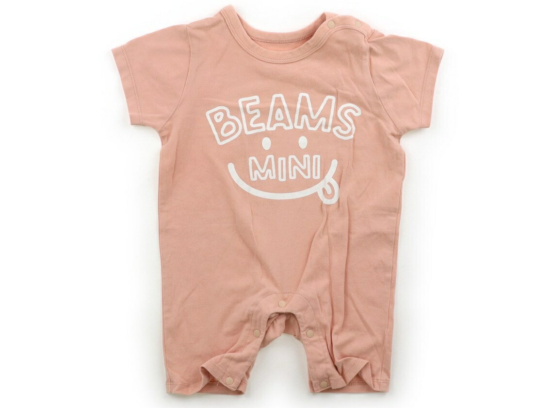 ビームス BEAMS カバーオール 80 女の子 茶ピンク 子供服 ベビー服 キッズ アウトレット ユーズド 【中古】キッズ・ベビー・マタニティ
