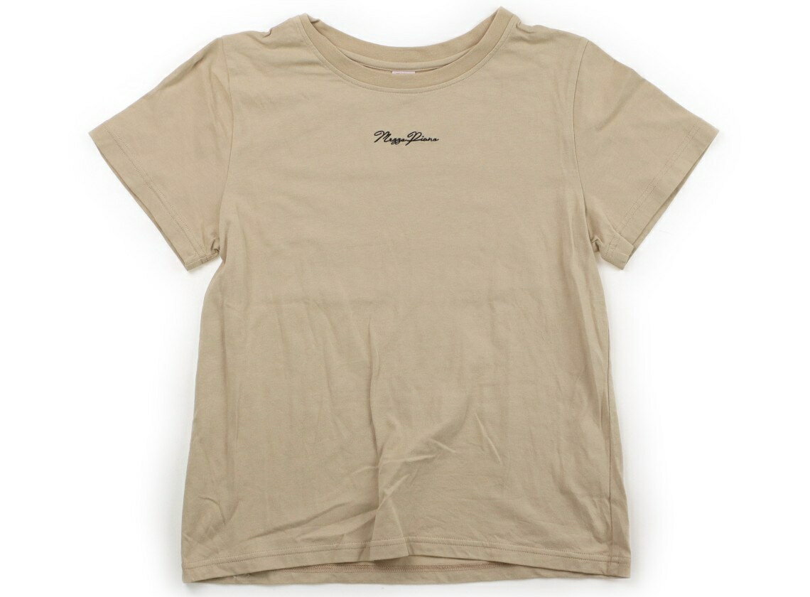 メゾピアノ mezzo piano Tシャツ・カットソー 160 女の子 ライトブラウン・ブラック 子供服 ベビー服 キッズ アウトレット ユーズド 【中古】キッズ・ベビー・マタニティ