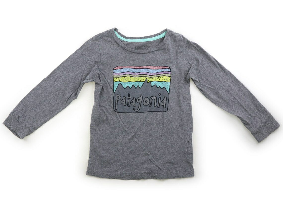T-Shirts （Long-Sleeved） - パタゴニア Patagonia Tシャツ・カットソー 110 男の子 グレー 子供服 ベビー服 キッズ アウトレット ユーズド 【中古】キッズ・ベビー・マタニティ