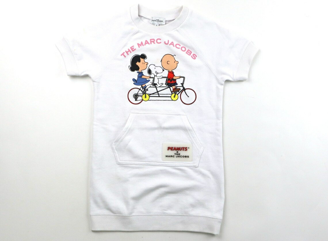 マークジェイコブス MARC JACOBS ワンピース 110 女の子 白、スヌーピー柄 子供服 ベビー服 キッズ アウトレット ユーズド 【中古】キッズ・ベビー・マタニティ