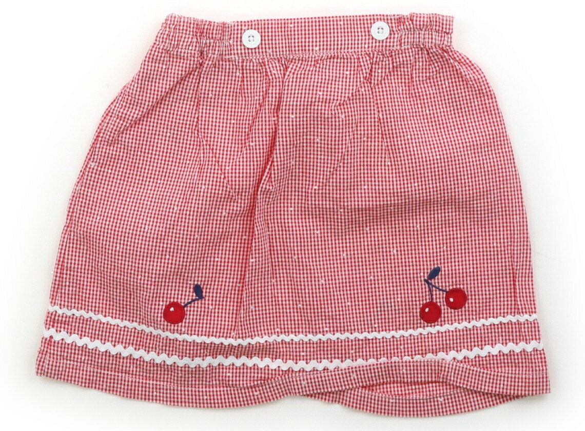 Skirts - ファミリア familiar スカート 90 女の子 レッドギンガムチェック 子供服 ベビー服 キッズ アウトレット ユーズド 【中古】キッズ・ベビー・マタニティ