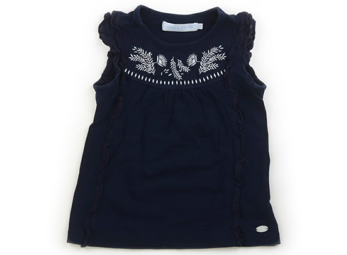 Rakuten - タルティーヌエショコラ Tartine et Chocolat Tシャツ・カットソー 110 女の子 ネイビー 子供服 ベビー服 キッズ アウトレット ユーズド 【中古】キッズ・ベビー・マタニティ