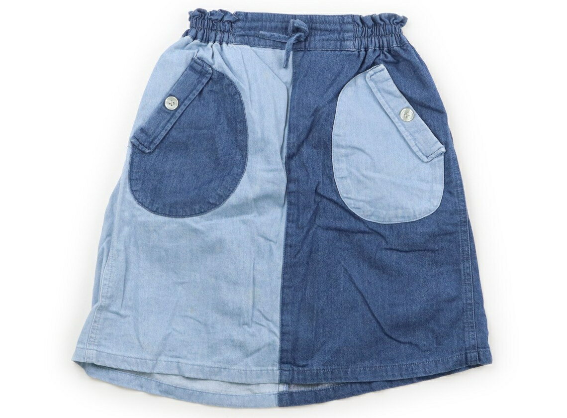 ビームス BEAMS スカート 140 女の子 ブルーデニム 子供服 ベビー服 キッズ アウトレット ユーズド 【中古】キッズ・ベビー・マタニティ