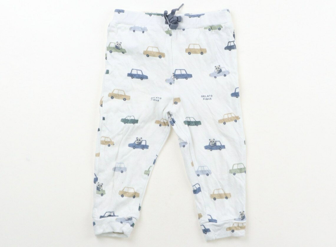 Long-Trousers, Trousers - ジェラピケ gelato pique パンツ 80 男の子 ブルー、車 子供服 ベビー服 キッズ アウトレット ユーズド 【中古】キッズ・ベビー・マタニティ