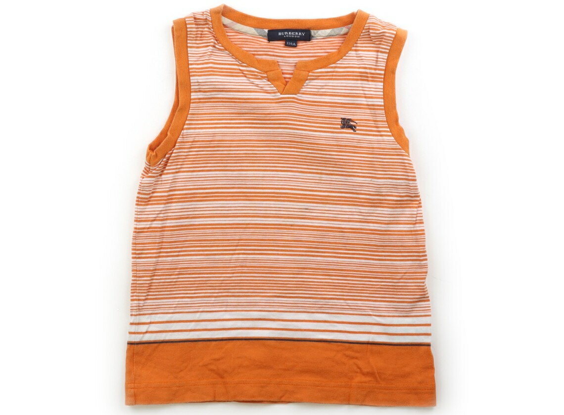 Burberry Tank Top/Camisole, Size 110, Boys, Orange Stripe, Children's Clothing, Baby Clothes, Kids, Outlet, Used [Pre-owned] Kids, Baby, Maternity